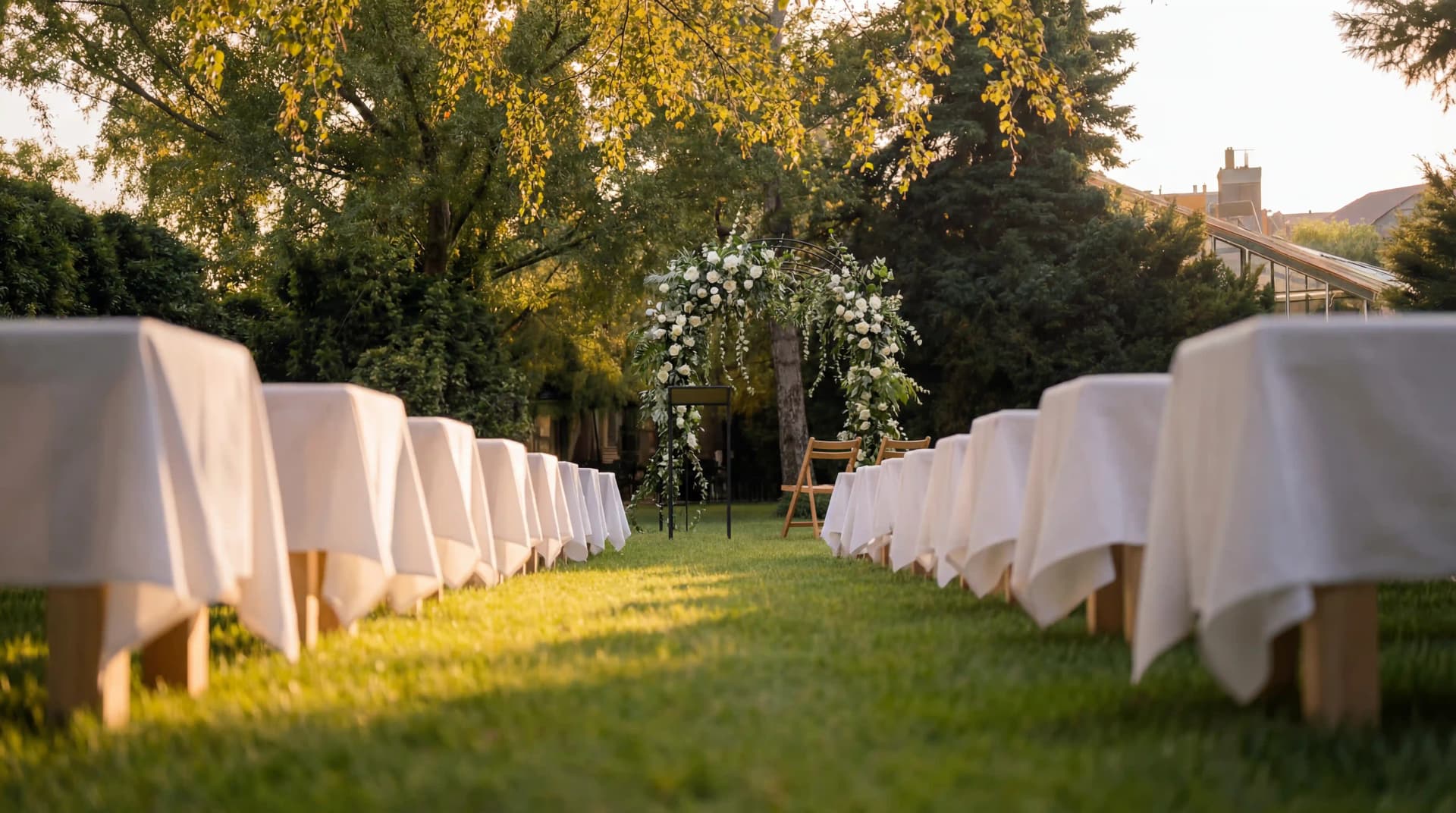 Bänke im Winkelgarten — Pausenfläche für Corporate-Events